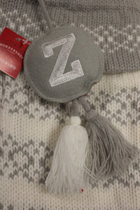 Wondershop By Target Criss Cross Initial "Z" Stocking -New