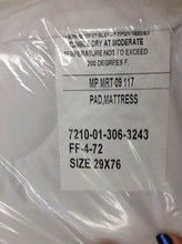 Load image into Gallery viewer, 29&quot; x 76&quot; Mattress Pads - White - Polyester Cotton Blend -7210-01-306-3243 - New