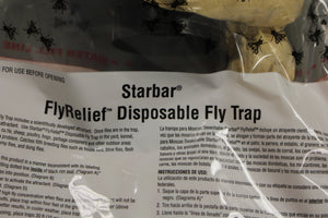 Starbar Outdoor Giant Fly Relief Disposable Fly Trap, Hanging, New