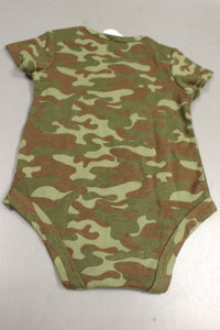Military Style Major Cute Onesie, Woodland, 6-9 Months
