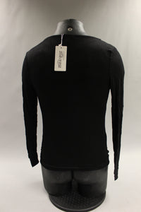 Meaneor Women's Long Sleeve Sweatshirt Top Size M-Black -New