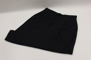 US Navy Women's Dress Class 1 Black Skirt - 12R - Hemmed -8410-01-068-9216 -Used