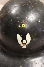 Load image into Gallery viewer, Vintage Civil Defense Helmet -Black -Used
