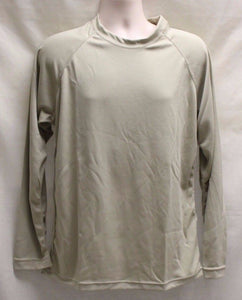 Mens UNITED Long Sleeve Athletic Base Layer Long John Shirt - Large - Tan - Used