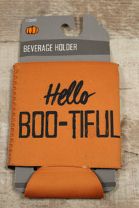 Halloween Hello Boo-Tiful Beverage Soft Holder Koozie - New