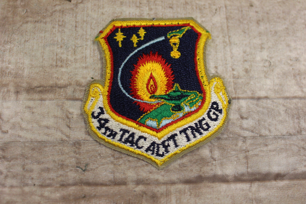 USAF 34th Tactical Airlift Training Group Sew On Patch -Used