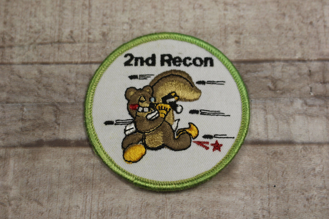 United States Marine Corps 2nd Recon Bear Sew On Patch -Used