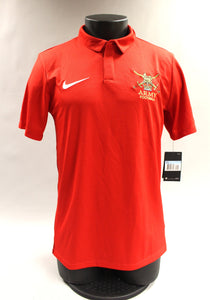 Nike Men's Army Football Soccer Dress Polo - Red - Medium - New