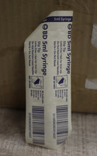 Load image into Gallery viewer, Lot of 100 BD 5ml Slip-Tip Medical Syringe - 301603 - New