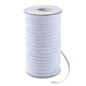 Elastic Cord Rope Band Bungee Spool - 100 Yards - 1/4" Width - White - New