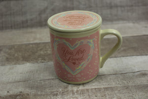 Hallmark Mug Mates Mug With Lid “Always Remember How Much You Are Loved” -Used