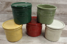 Load image into Gallery viewer, Longaberger Pottery 1 Pint Crock - Choose Color - Used