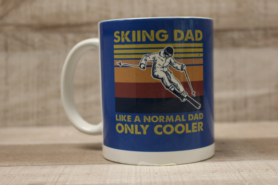 Skiing Dad Like A Normal Dad Only Cooler Coffee Mug Cup -New