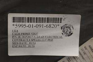 Electrical Lead / Test Lead, 5995-01-091-6820, 10253817-19, New
