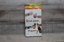 Load image into Gallery viewer, Seasons Greetings Tis The Season To Get Merry 8-Pack Of Holiday Cards -New