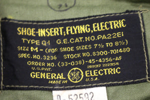 GE Army Air Force Electric Flying Shoe Insert - Type Q-1 - Medium (7.5 to 8.5)
