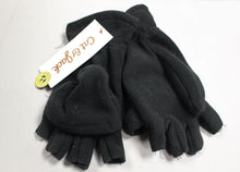 Load image into Gallery viewer, Cat &amp; Jack Kids Fingerless Fleece Mittens - Black - Size: 4-7 - New