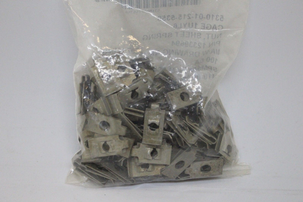 Spring Sheet Nuts Fold Over Clips, P/N 12339694,12339425, Package of 100