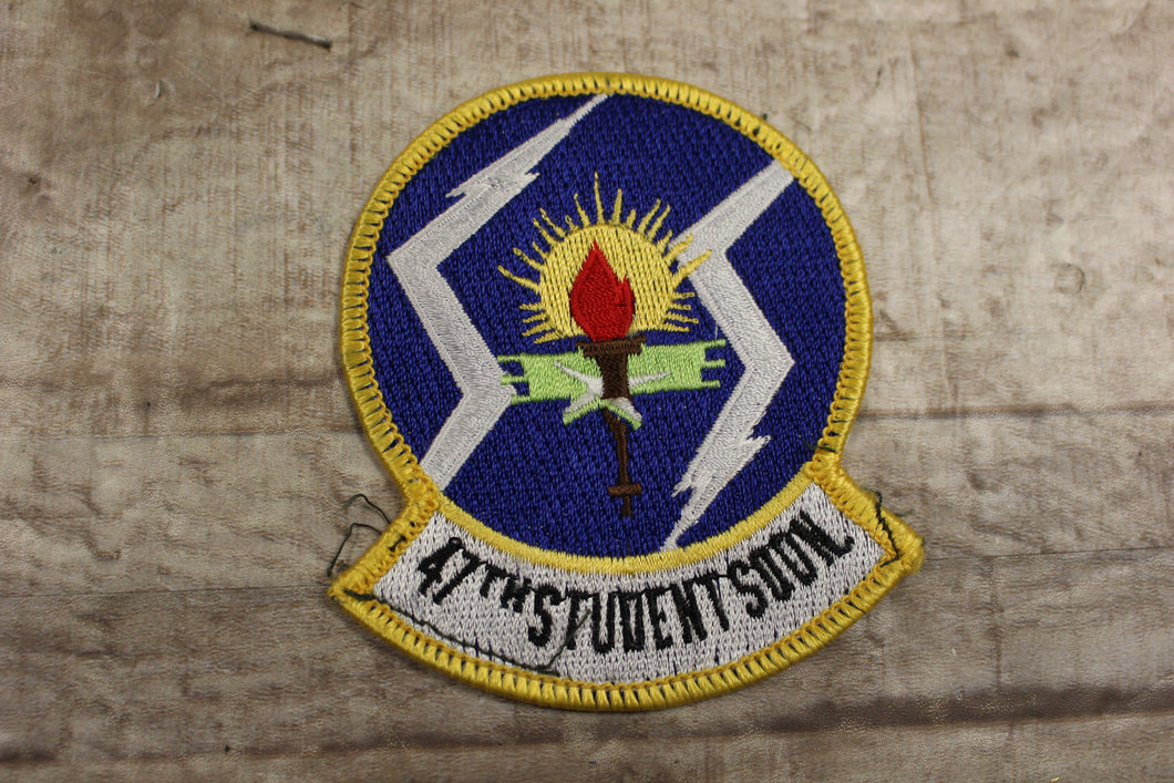USAF 47th Student Squadron Sew On Patch -Used