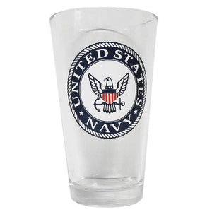 US United States Navy Pint Glass Cup - 19 oz - New