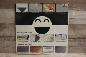 Westick Peel and Stick Floor Tiles Waterproof 5-Pack -Marble Colored -New