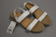Load image into Gallery viewer, Girls Espadrille Chessie Cat &amp; Jack Hook &amp; Loop Sandals - White - Size 5 - New