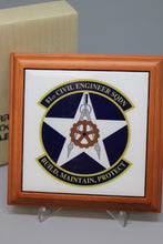 Load image into Gallery viewer, 81st Civil Engineer Sqdn Plaque Frame Coaster - Build, Maintain, Protect - New