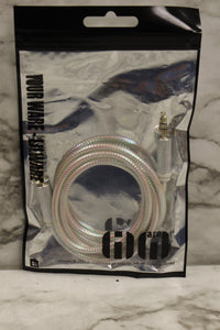 Lilware Braided Nylon Auxiliary Cord For Phone and Car -Silver -New