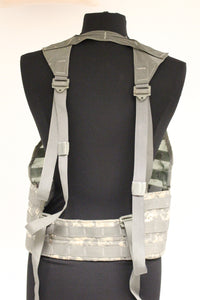 US Military Army ACU Molle Load Bearing Lightweight Load Carrying Vest - Used
