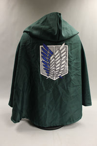 Attack On Titan Unisex Hooded Cape Size Medium -Used