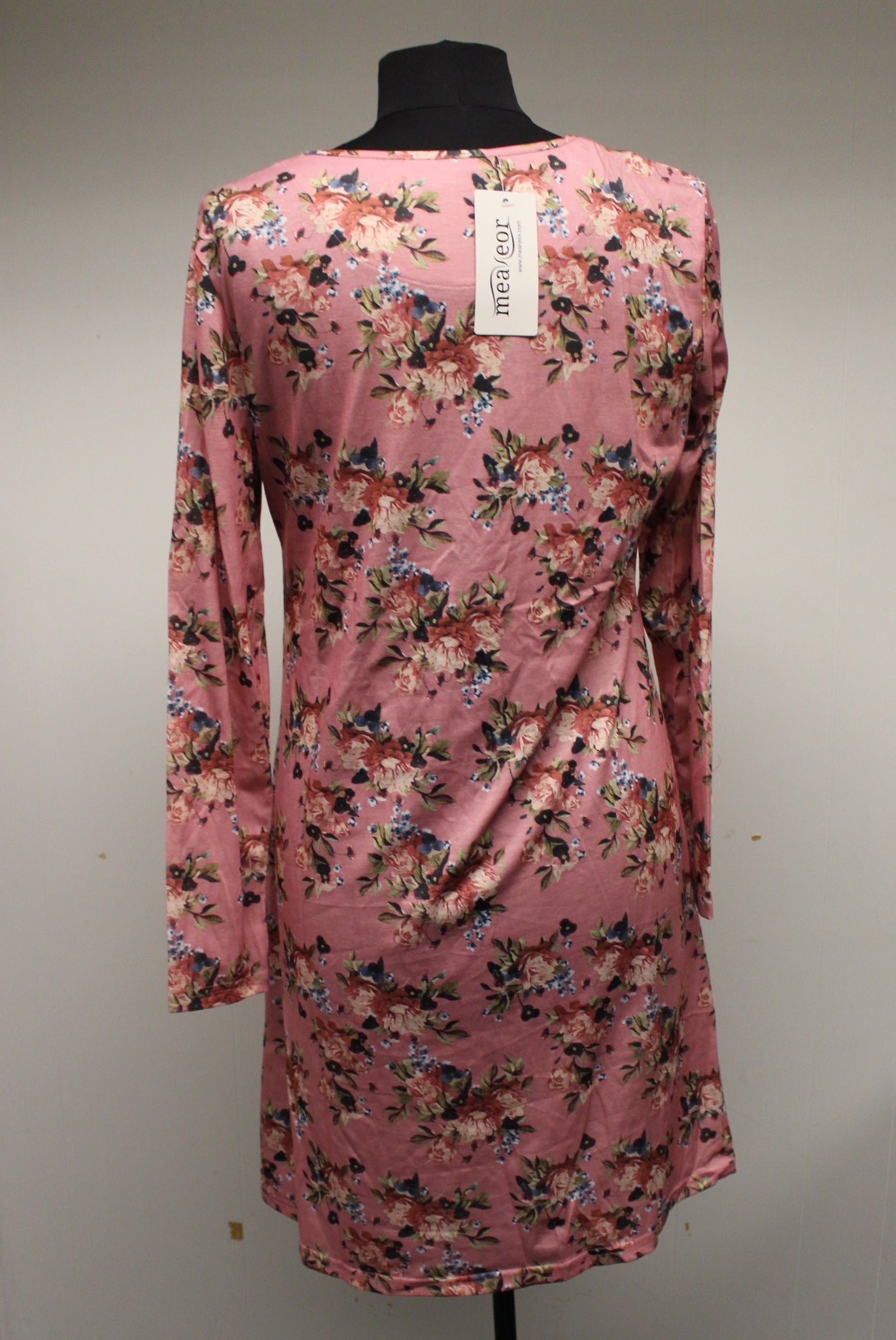 Meaneor Women's Long Sleeve A Line Tunic Dress - Floral Print - Choose Military Steals and Surplus Meaneor Women's Long Sleeve A Line Tunic Dress - Floral Print - Choose Military Steals and Surplus