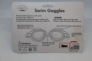MQO Pink & White Swim Goggles, MQO-2006, New