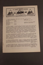 Load image into Gallery viewer, US Army Armor Center Daily Bulletin Official Notices, Year: 1969