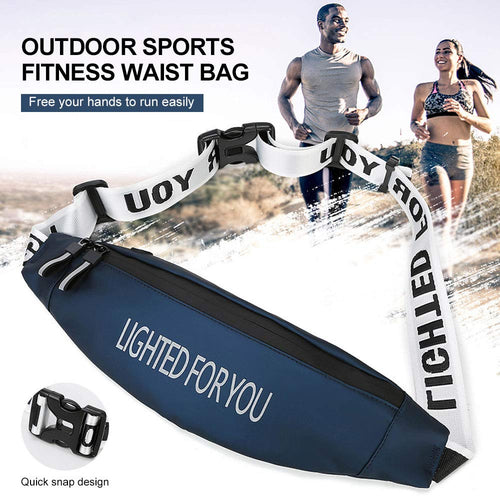 LAFALInK Fanny Pack with Headphone Jack, Zipper, & Adjustable Strap - Waterproof