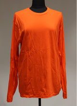 Load image into Gallery viewer, Port &amp; Company Bright Orange Long Sleeve T-Shirt, Size: Medium