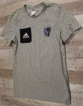 Load image into Gallery viewer, Boys Adidas Kanas City Sporting Short Sleeve Shirt - Size Medium - Used