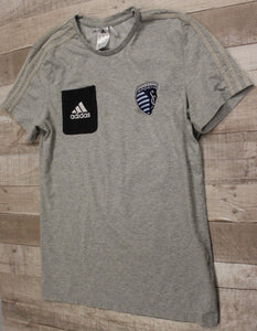Boys Adidas Kanas City Sporting Short Sleeve Shirt - Size Medium - Used