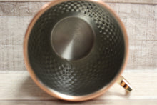 Load image into Gallery viewer, Houdini Hammered Copper Moscow Mule Mug with Brass Handle - 3.25&quot;x4.5&quot;x3.75&quot; - New