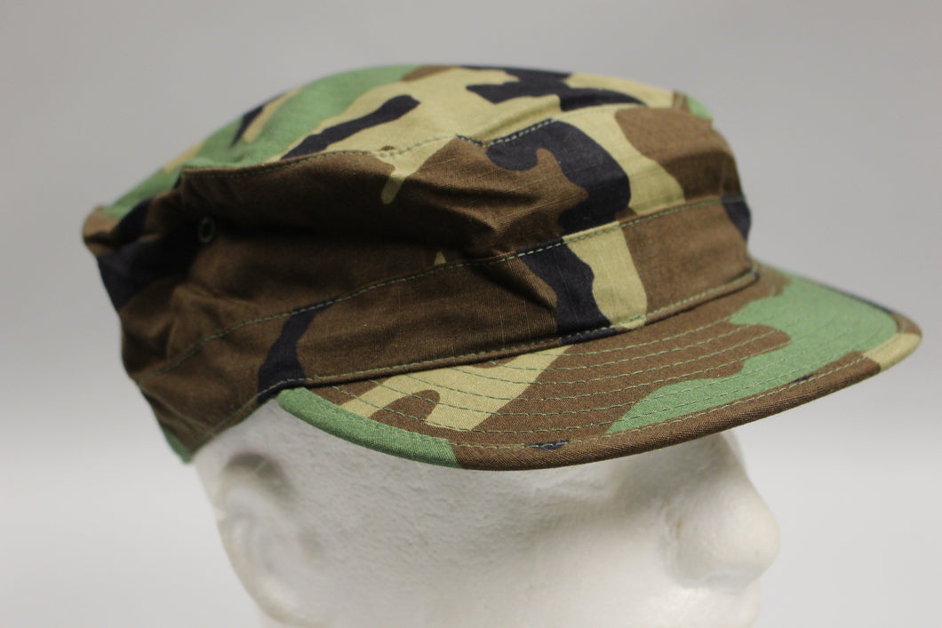 US Army Woodland Class 1 Cap Hat W/ Earflaps - 7-5/8 - 8415-01-134-3180 - New