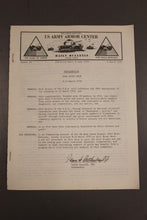 Load image into Gallery viewer, US Army Armor Center Daily Bulletin Official Notices, Year: 1970