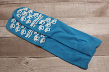 Load image into Gallery viewer, McKesson Paw Prints Slipper Socks Single Imprint, Teal, Set of 2, New!