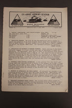 Load image into Gallery viewer, US Army Armor Center Daily Bulletin Official Notices, Year: 1970
