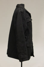 Load image into Gallery viewer, BKE 67 Black Lined Button Up Coat. Medium