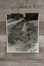 Load image into Gallery viewer, Vintage Authentic and Original Flood Damage Road Photo -Used