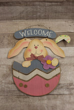 Load image into Gallery viewer, Easter Bunny Welcome Sign -Used