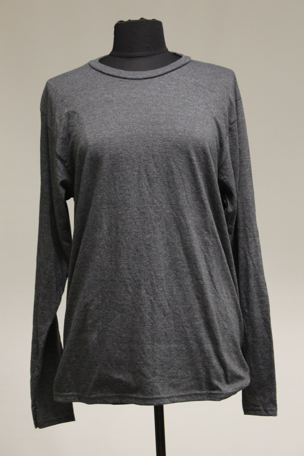 Port & Company Long Sleeve T-Shirt, Dark Gray, Medium