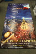 Load image into Gallery viewer, Large Original Canvas Polar Express Movie Banner Wall Art - 48" X 95" -Excellent