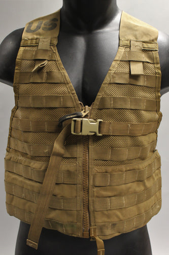 USMC Molle II FLC Fighting Load Carrying Equipment Tactical Vest - Coyote Brown