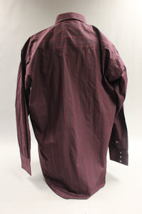 Flying Ranchwear Men's Long Sleeve Shirt - Pearl Snap - Size: 17 1/2 x 34 - Extra Long Tail - Used