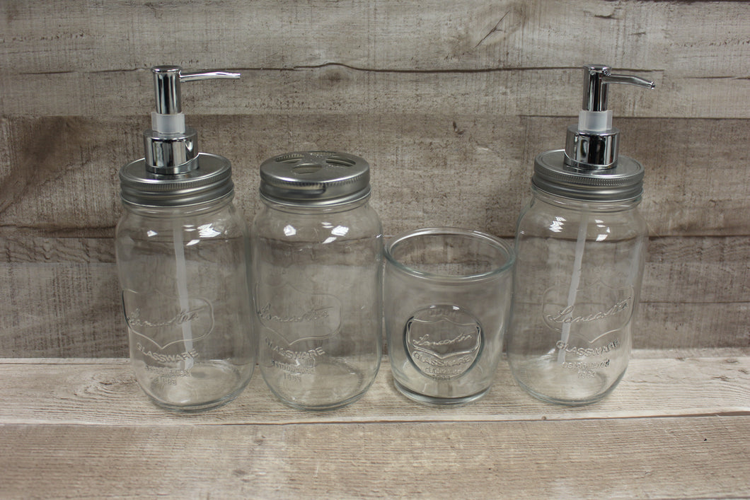 Lancaster 4-Piece Bath Collection -Jar -New
